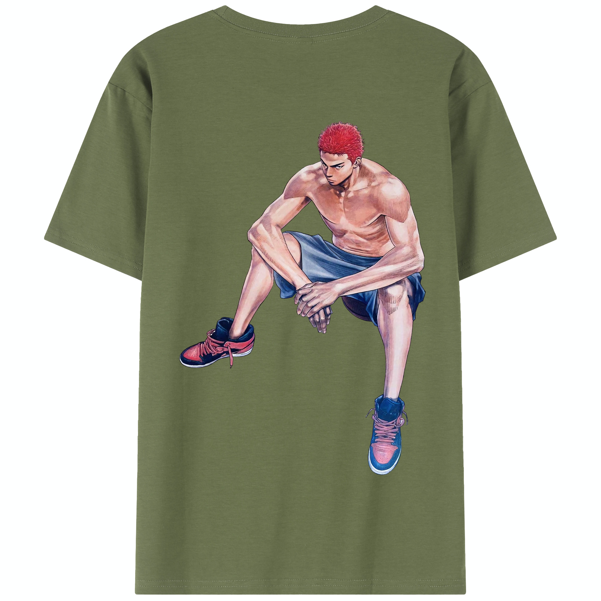 SLAM DUNK／スラムダンク 綿100％半袖Tシャツ（背面プリント）